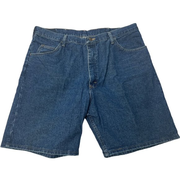 Wrangler Men's Premium Jean Shorts size 40x 9 Relaxed Fit High Rise Excellent - Picture 1 of 6